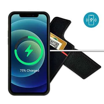 ZVEdeng iPhone 12/12 Pro Wallet Card Holder Case Support Magsafe Wireless Charger Magnetic Wireless Charging, Leather Flip Case for iPhone 12Pro/12 for Women Girls-Mint Blue