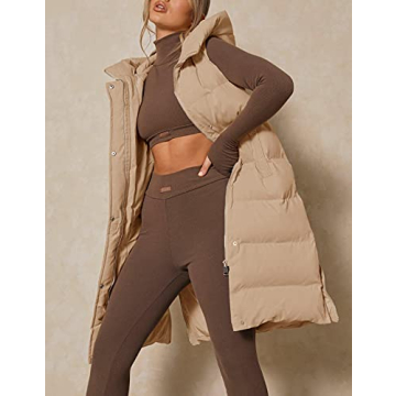 Inorin Women's Hooded Down Vest Lightweight Warm Fashionable