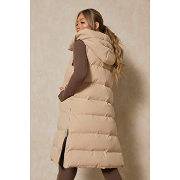 Inorin Women's Hooded Down Vest Lightweight Warm Fashionable