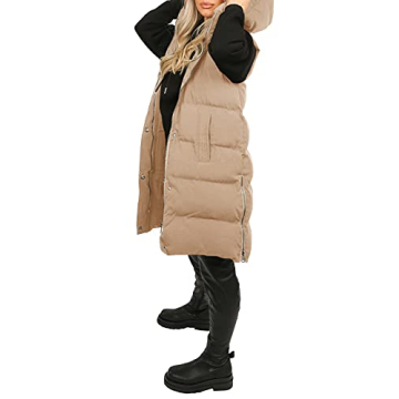 Inorin Women's Hooded Down Vest Lightweight Warm Fashionable