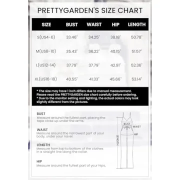 PRETTYGARDEN Women's Summer Jumpsuit with Pockets