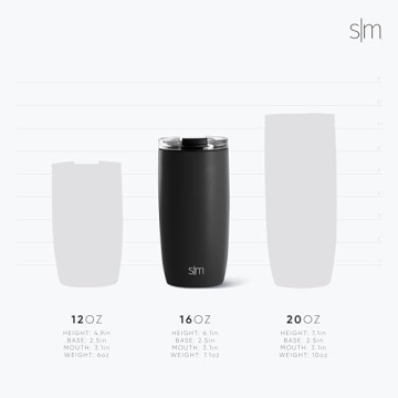 Simple Modern Travel Coffee Mug: Insulated & Stylish 16oz Tumbler