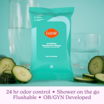 Lume Deodorant Wipes - 24 Hour Freshness Anywhere