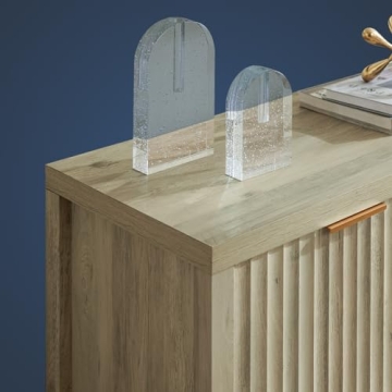 OAKHAM HOME Oxford Fluted Storage Cabinet for Stylish Storage