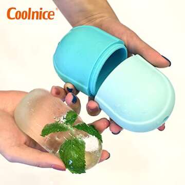 Ice Roller for Face,Reusable Ice Face Roller Skin Care Tools, Face Massage, Silicone Ice Mold for Face Beauty