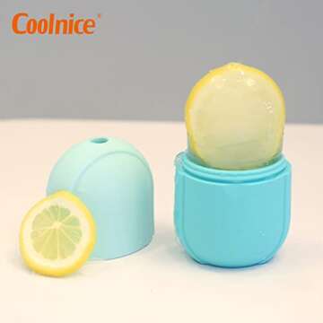 Ice Roller for Face,Reusable Ice Face Roller Skin Care Tools, Face Massage, Silicone Ice Mold for Face Beauty