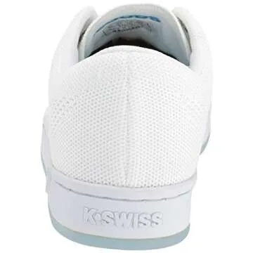K-Swiss Men's Classic 88 Knit Clouds and Dirt Sneaker, White-Brown-Blue, 11 M US
