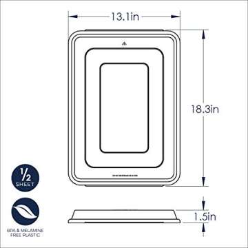 Nordic Ware Half Sheet Cover, 13 by 18 Inch, Clear