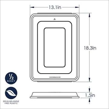 Nordic Ware Half Sheet Cover, 13 by 18 Inch, Clear