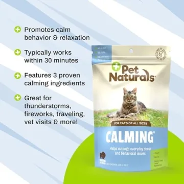 Pet Naturals Calming Chews for Cats - 30 Chews for Anxiety Relief