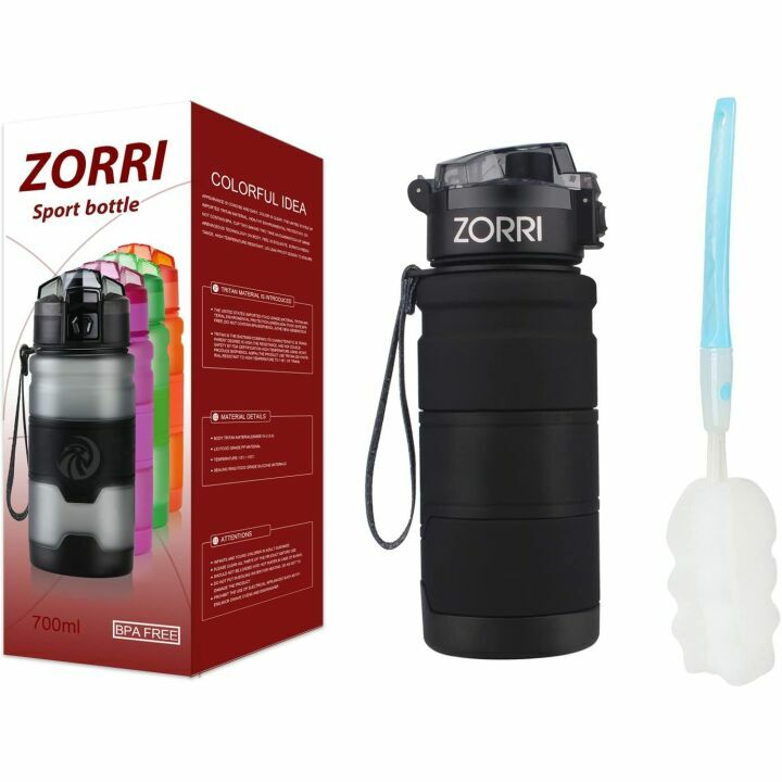 ZORRI Sports Water Bottle - BPA Free & Lightweight