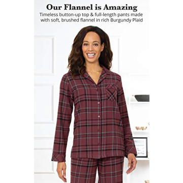 PajamaGram Women Flannel Pajama Set - Soft & Stylish Sleepwear