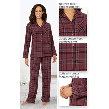 PajamaGram Women Flannel Pajama Set - Soft & Stylish Sleepwear