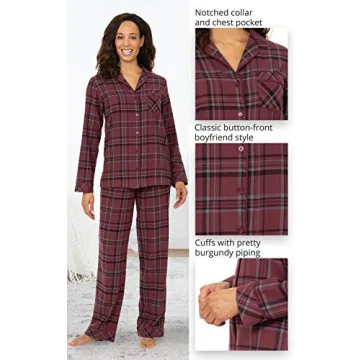PajamaGram Women Flannel Pajama Set - Soft & Stylish Sleepwear
