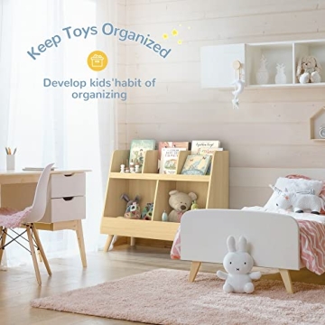 Curipeer Kids Bookshelf and Toy Organizer for Nurseries