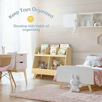 Curipeer Kids Bookshelf and Toy Organizer for Nurseries