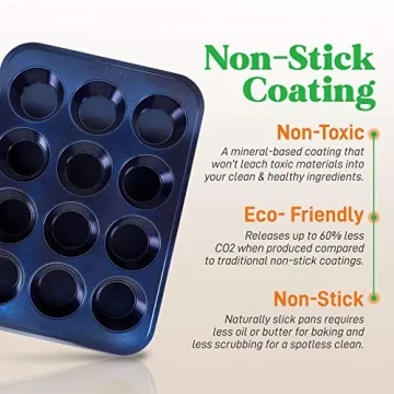 NutriChef 6-Piece Non-Stick Baking Pans Set for Effortless Cooking