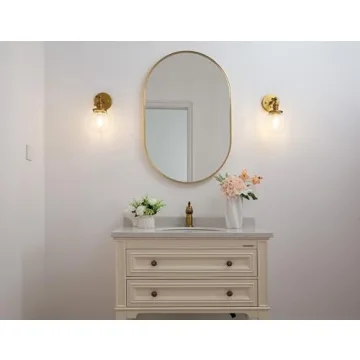 PERMO Vintage Industrial Wall Sconce Lighting Fixture with Mini 5.9" Round Clear Glass Globe Hand Blown Shade (Antique)