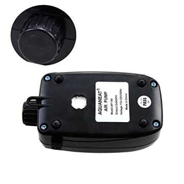 AQUANEAT Aquarium Air Pump, 100 Gal Fish Tank Air Pump, Hydroponic Oxygen Aerator with Airline Tubing, Bubbler Stones, Check Valve