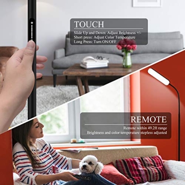 Wio-Mio Floor Lamp with Remote Control and Adjustable Colors