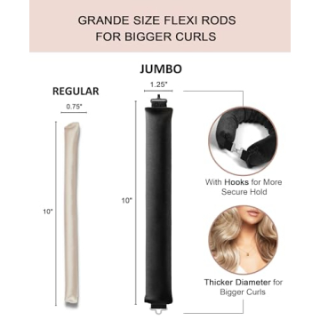 Overnight Velvet Curling Rods for Effortless Heatless Curls