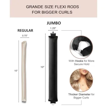 Overnight Velvet Curling Rods for Effortless Heatless Curls