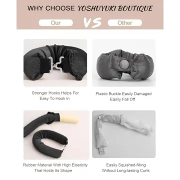 Overnight Velvet Curling Rods for Effortless Heatless Curls