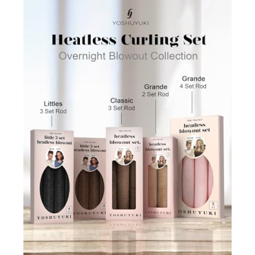 Overnight Velvet Curling Rods for Effortless Heatless Curls