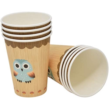 Woodland Animal Party Set 24 Plates Cups Napkins