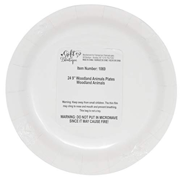 Woodland Animal Party Set 24 Plates Cups Napkins