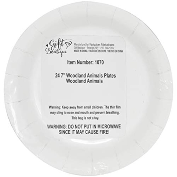 Woodland Animal Party Set 24 Plates Cups Napkins