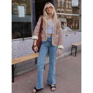 Trendy YKR Cropped Floral Puffer Jacket for Women