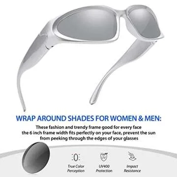 Stylish LIKSMU Wrap Around Sunglasses for All