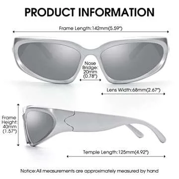 Stylish LIKSMU Wrap Around Sunglasses for All