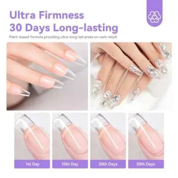 SAVILAND 30G Solid Nail Glue Gel for Press-On Nails