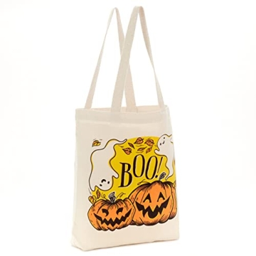 Hallmark 13" Halloween Tote Bag with Pumpkin & Ghost