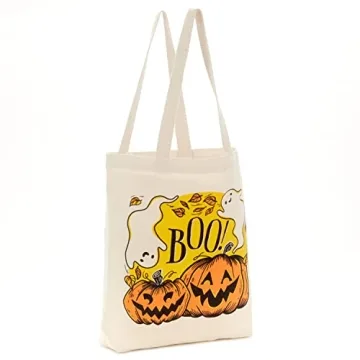 Hallmark 13" Halloween Tote Bag with Pumpkin & Ghost