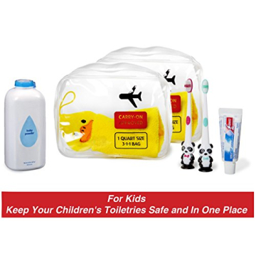 Cableinthebay TSA Approved Clear Toiletry Bag Set - Travel Essentials