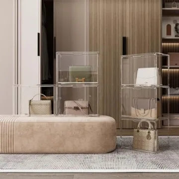 Starogegc Handbag Storage Organizer with Magnetic Lid