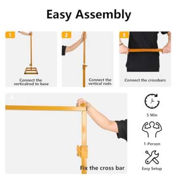 ShowMaven Backdrop Stand, 10x10 FT Heavy Duty Pipe and Drape Stand, Adjustable Gold Backdrop Stand for Wedding, Birthday Party, Photography, Photo Video Studio, Christmas Decoration