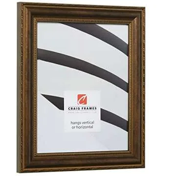 Craig Frames Victoria, 12x15 Picture Frame, Ornate Bronze