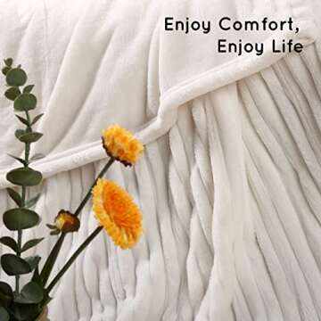 Electric Heated Blanket 72 x84 Inches Full Size with 12 Hours Auto-Off and 10 Heating Levels Heating Blanket with Soft Striple Fabric for Bedding - White