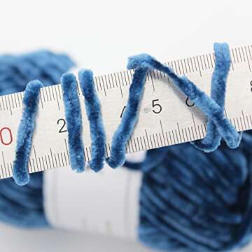 NICEEC Soft Chenille Yarn for Cozy Knitting Projects