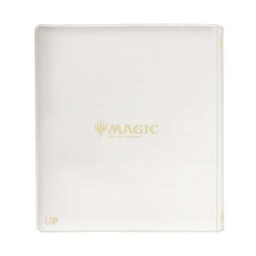 Ultra PRO - Mana 8 12-Pocket Zip PRO-Binder - Plains for Magic: The Gathering, Holds & Protects 480 Standard Sized Cards, Collector's Edition Durable Trading Secure Side-Loading Pocket Binder