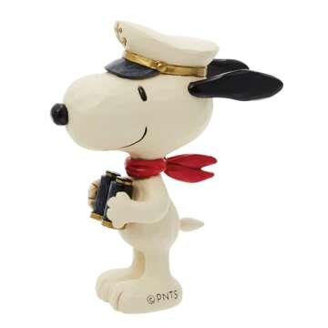 Enesco Peanuts Jim Shore Snoopy Sailor Captain Figurine