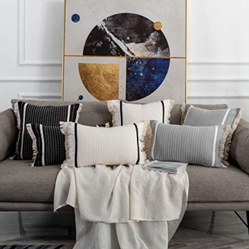 OJIA Modern Tassel Pillow Cover – Stylish & Durable