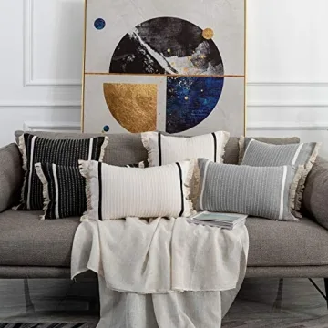 OJIA Modern Tassel Pillow Cover – Stylish & Durable