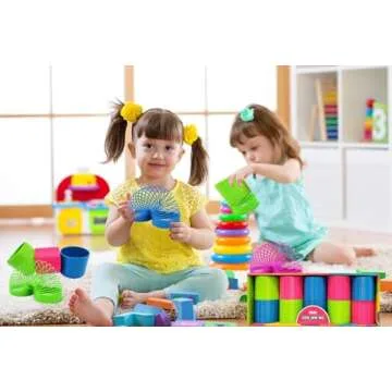 The Dreidel Company Plastic Multicolor Coil Spring, Goody Bag Fillers, Party Favor for Kids, 3" Inches (80mm) (20-Pack)