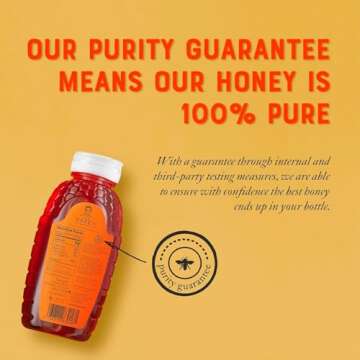 Nate's California 100% Pure, Raw & Unfiltered Honey - 16 oz. Squeeze Bottle - All-natural Sweetener