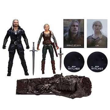 McFarlane Toys Witcher Ciri and Geralt Action Figures